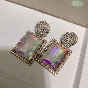 No Brand Opal Colored Unique Earrings